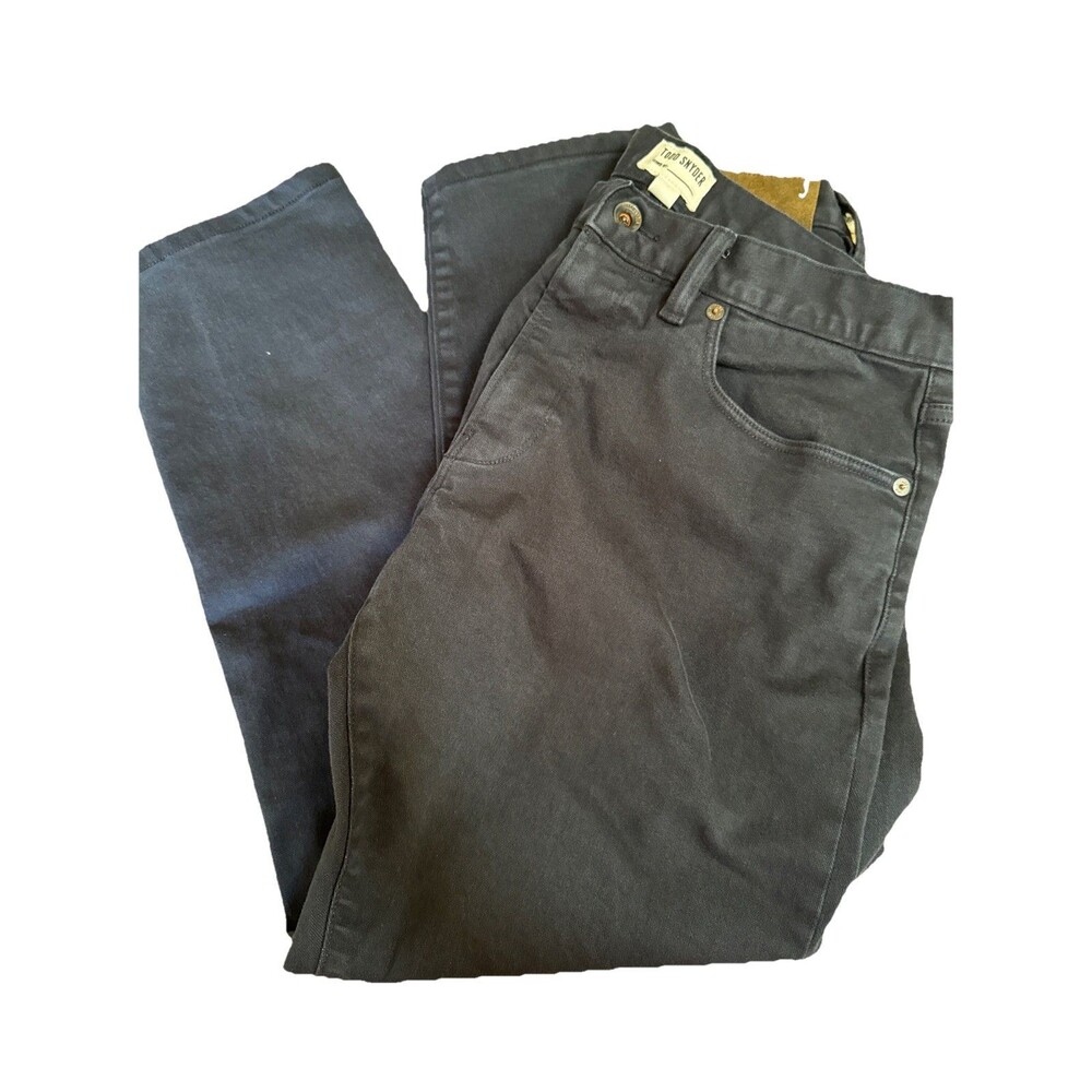 Todd Snyder‎ Jeans 31x 26 Mens Slim Fit 5 Pocket Chino Dark Blue Denim